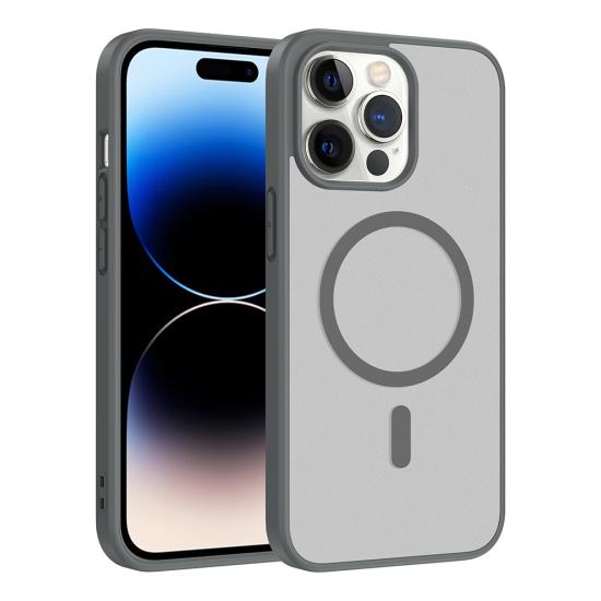 iPhone Uyumlu 14 Pro Max Kılıf M-safe Şarj Özellikli Zore Babet Kapak