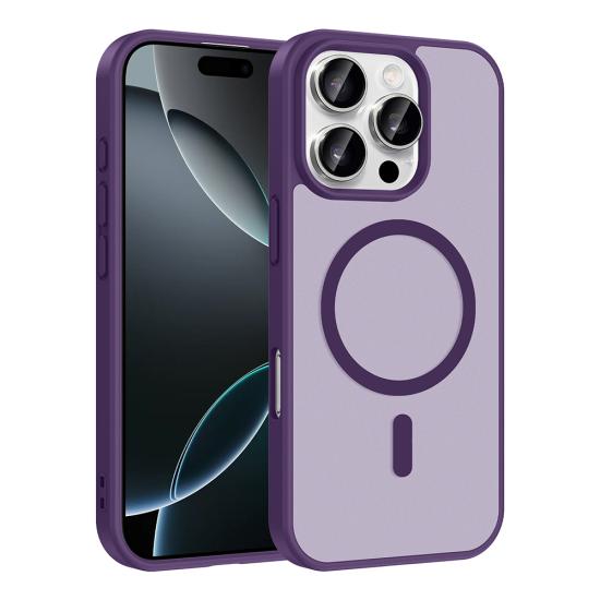 iPhone Uyumlu 16 Pro Kılıf M-safe Şarj Özellikli Zore Babet Kapak