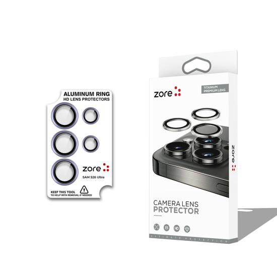 Galaxy Uyumlu S26 Ultra Zore CL-12 Premium Safir Parmak İzi Bırakmayan Anti-Reflective Kamera Lens Koruyucu
