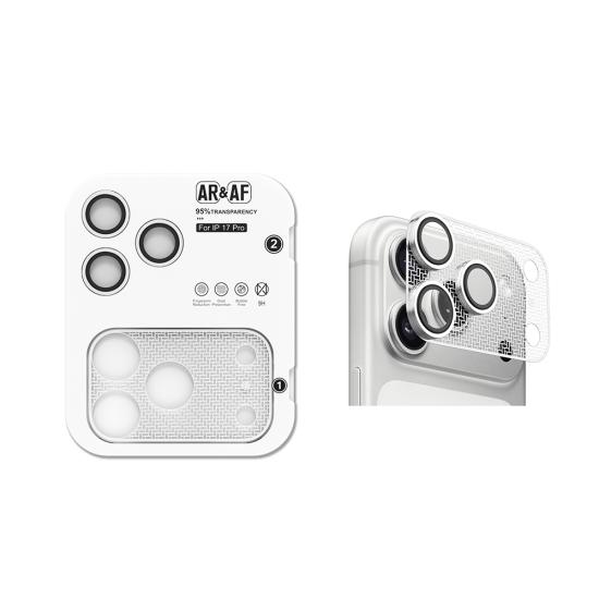 iPhone Uyumlu 17 Pro Zore CL-22 Parmak İzi Bırakmayan Anti-Reflective 2in1 Kamera Lens Koruyucu