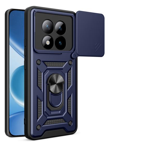 Xiaomi Uyumlu Redmi Note 15 Pro Plus Kılıf Magnetik Standlı Kamera Korumalı Zore Sürgülü Vega Kapak
