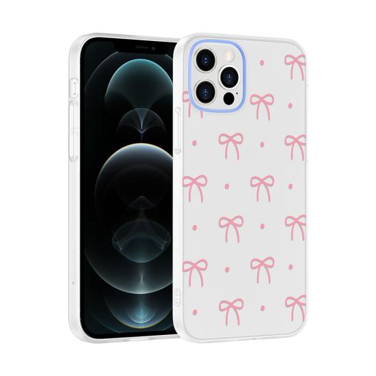 iPhone Uyumlu 12 Kılıf Kamera Korumalı Desenli Zore Klip Kapak
