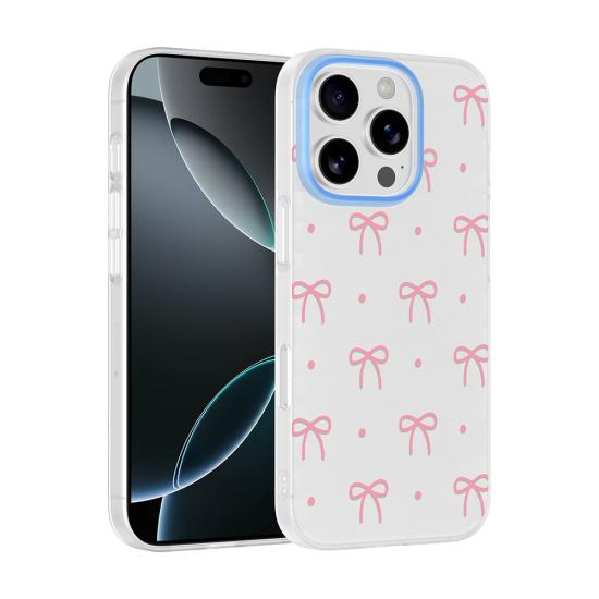 iPhone Uyumlu 16 Pro Kılıf Kamera Korumalı Desenli Zore Klip Kapak