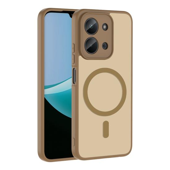 Xiaomi Uyumlu Redmi 15C Kılıf M-safe Şarj Özellikli Zore Babet Kapak