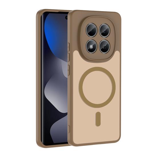 Xiaomi Uyumlu Redmi Note 14 Pro 4G Kılıf M-safe Şarj Özellikli Zore Babet Kapak