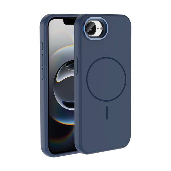 iPhone Uyumlu 17E Kılıf M-Safe Şarj Özellikli Metal Kamera Çerçeveli Zore Edi Silikon Kapak