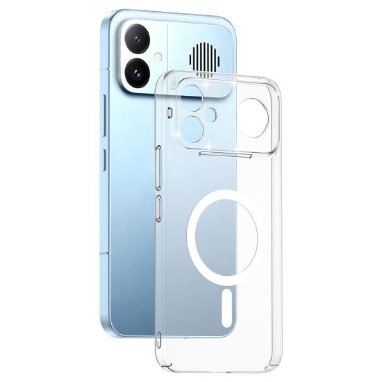 Xiaomi Uyumlu Poco F8 Ultra Kamera Korumalı M-Safe Şarj Özellikli Şeffaf Zore London Sert PC Kapak