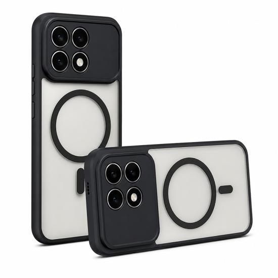 Xiaomi Uyumlu Poco F8 Pro Kılıf M-Safe Şarj Özellikli Kamera Korumalı Zore Lunex Kapak