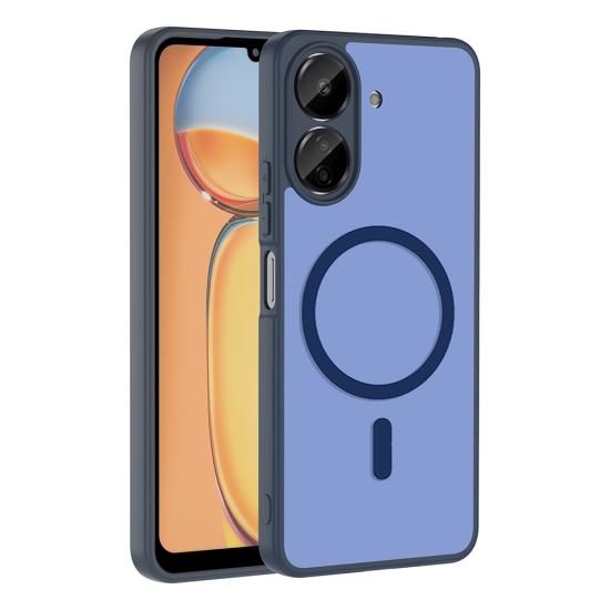 Xiaomi Uyumlu Poco C65 Kılıf M-safe Şarj Özellikli Zore Babet Kapak