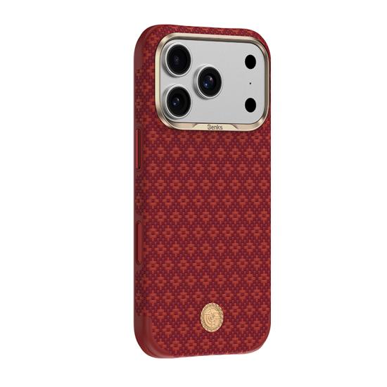 iPhone Uyumlu 17 Pro Kılıf M-Safe Şarj Özellikli Benks ArmorPro ArmorEdge X9 Serisi Kevlar Kapak