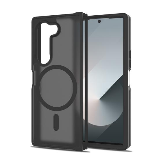 Galaxy Uyumlu Z Fold 6 Kılıf M-Safe Şarj Özellikli Kamera Korumalı Zore Lunex Kapak