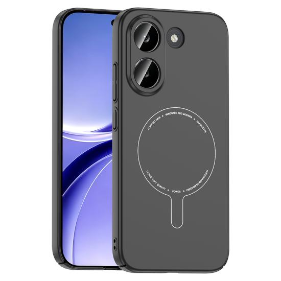 Xiaomi Uyumlu Poco X8 Pro Kılıf M-Safe Şarj Özellikli Kamera Korumalı Zore Elio Sert PC Kapak