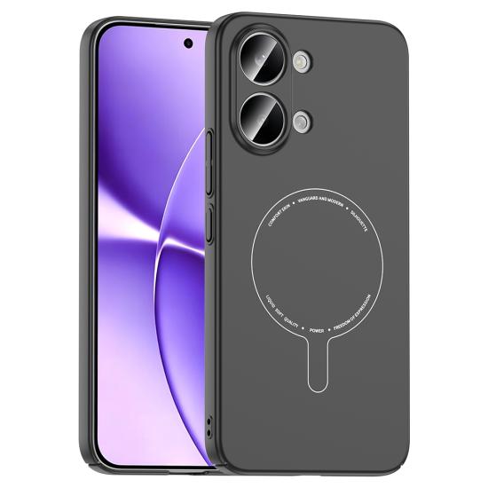 Xiaomi Uyumlu Poco X8 Pro Max Kılıf M-Safe Şarj Özellikli Kamera Korumalı Zore Elio Sert PC Kapak