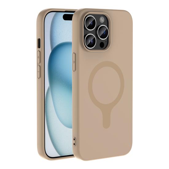 iPhone Uyumlu 14 Pro Max Kılıf M-Safe Şarj Özellikli Zore Aris Silikon Kapak