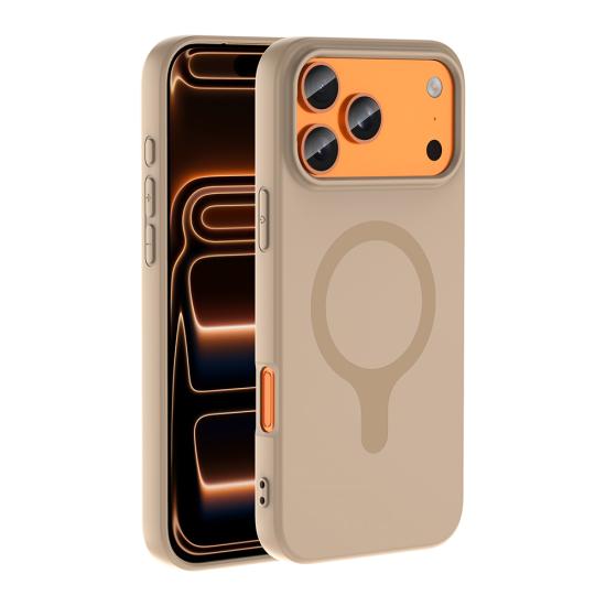 iPhone Uyumlu 18 Pro Kılıf M-Safe Şarj Özellikli Zore Aris Silikon Kapak