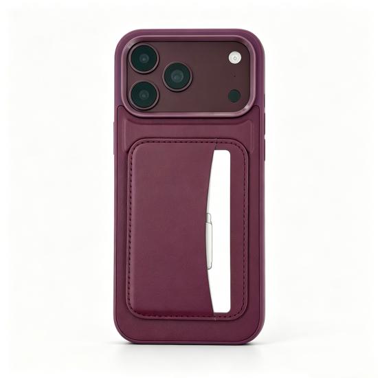 iPhone Uyumlu 18 Pro Max Kılıf Kartlıklı Zore X-Kart Silikon Kapak
