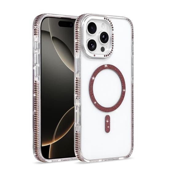 iPhone Uyumlu 16 Pro Max Kılıf M-safe Şarj Özellikli Zore Tera Silikon Kapak