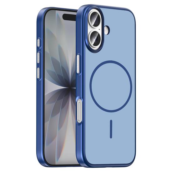 iPhone Uyumlu 17 Kılıf M-Safe Şarj Özellikli Zore Lora PC Kapak