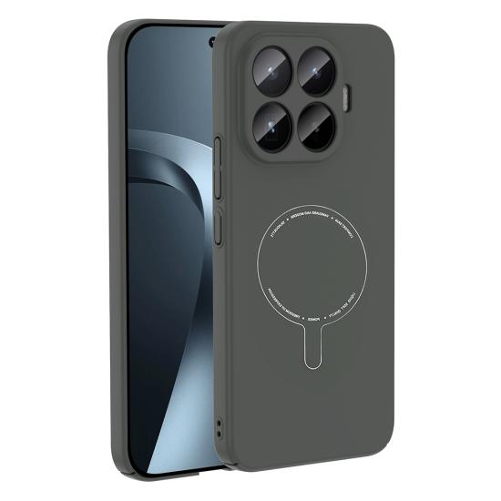 Xiaomi Uyumlu 17T Pro Kılıf M-Safe Şarj Özellikli Kamera Korumalı Zore Elio Sert PC Kapak