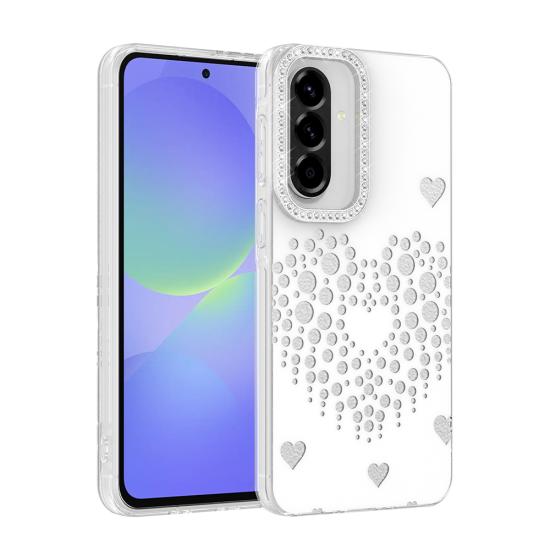 Galaxy Uyumlu A36 Kılıf Damla Taşlı Zore Rivas Sert PC Kapak