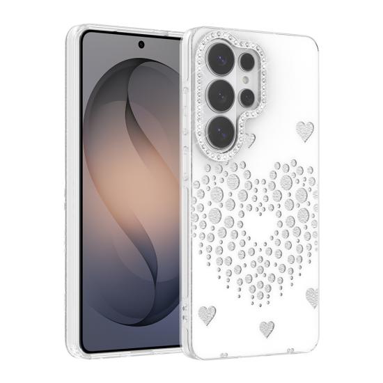 Galaxy Uyumlu S26 Ultra Kılıf Damla Taşlı Zore Rivas Sert PC Kapak