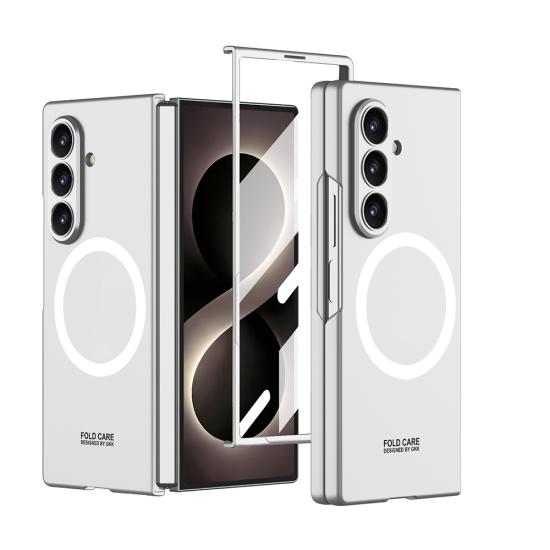 Galaxy Uyumlu Z Fold 8 Ultra Kılıf Wireless Şarj Özellikli Zore Kıpta M-safe Kapak