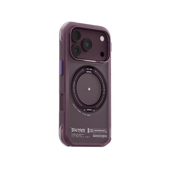 iPhone Uyumlu 18 Pro Max Kılıf M-Safe Şarj Özellikli Airbag Tasarımlı Standlı Skinarma Atlas Kapak