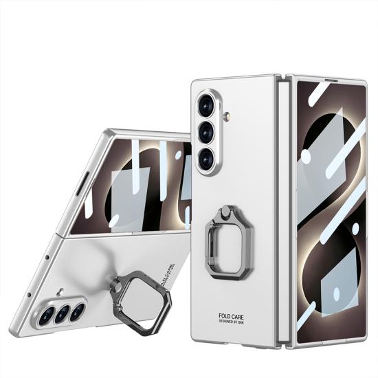 Galaxy Uyumlu Z Fold 8 Ultra Kılıf Zore Kıpta Flip Ring Kamera Korumalı Kapak