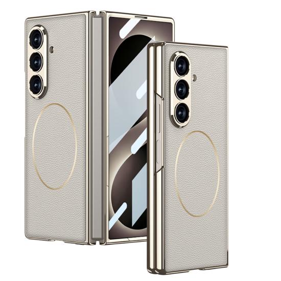 Galaxy Uyumlu Z Fold 8 Ultra Kılıf M-safe Şarj Özellikli Zore Kıpta KPT-10 Sert PC Kapak