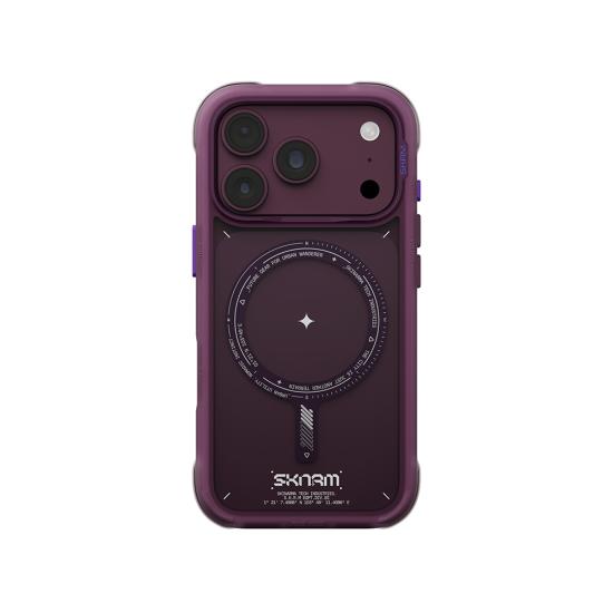 iPhone Uyumlu 18 Pro Max Kılıf M-Safe Şarj Özellikli Airbag Tasarımlı Skinarma Avion Kapak