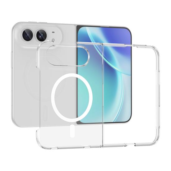 iPhone Uyumlu Ultra Kamera Korumalı M-Safe Şarj Özellikli Şeffaf Zore London Sert PC Kapak