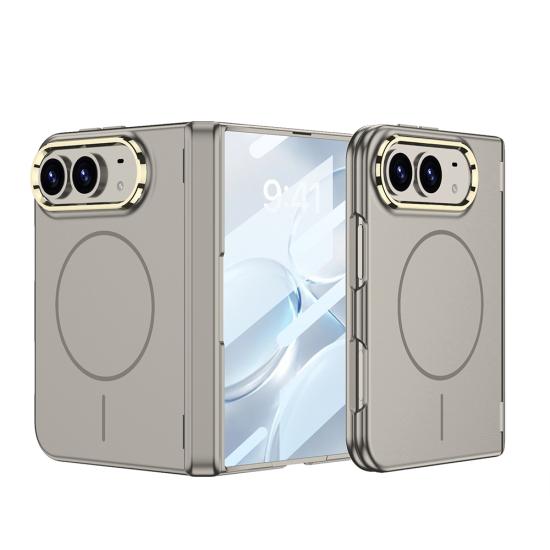iPhone Uyumlu Duo Kılıf M-safe Şarj Özellikli Zore Kıpta KPT-14 Sert PC Kapak