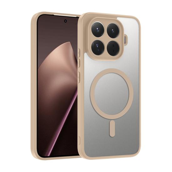 Xiaomi Uyumlu 15T Pro Kılıf M-safe Şarj Özellikli Zore Babet Kapak