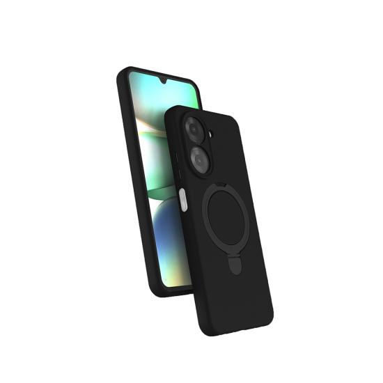 Xiaomi Uyumlu Redmi A7 Pro Kılıf M-safe Şarj Özellikli Standlı Zore Samara Kapak