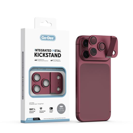 iPhone Uyumlu 18 Pro Go Des CL-23 Anti Reflective Standlı Kamera Lens Koruyucu