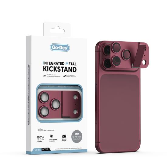 iPhone Uyumlu 18 Pro Max Go Des CL-23 Anti Reflective Standlı Kamera Lens Koruyucu