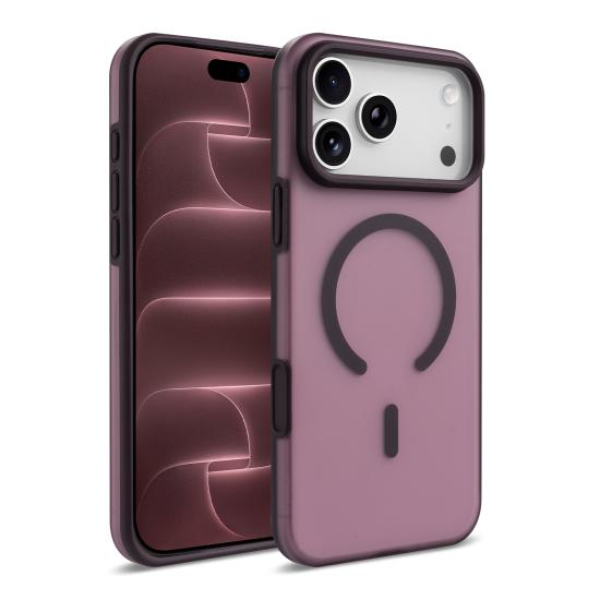 iPhone Uyumlu 17 Pro Max Kılıf M-safe Şarj Özellikli Zore Kuin Kapak