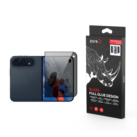iPhone Uyumlu Duo Zore Rika Premium Hayalet Temperli Cam Ekran Koruyucu