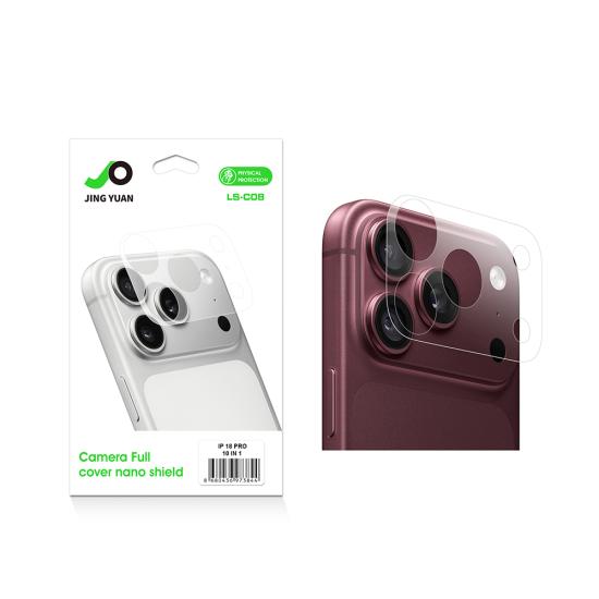 iPhone Uyumlu 18 Pro Zore LS-C08 Tam Kaplayan Mat Kamera Lens Koruyucu 10’lu Paket