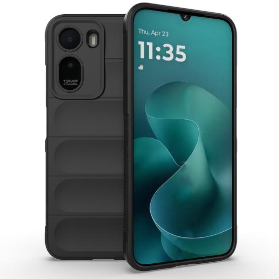Xiaomi Uyumlu Redmi A7 Pro Kılıf Esnek TPU Oyuklu Arka Yüzey Tasarımlı Zore Etnik Silikon Kapak